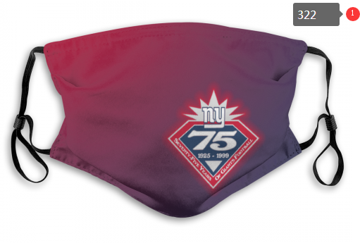 NFL New York Giants #4 Dust mask with filter->nfl dust mask->Sports Accessory